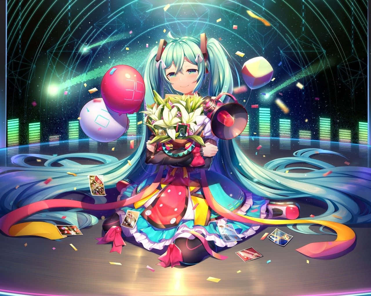 Birthday Greetings From The Anime World Wallpaper