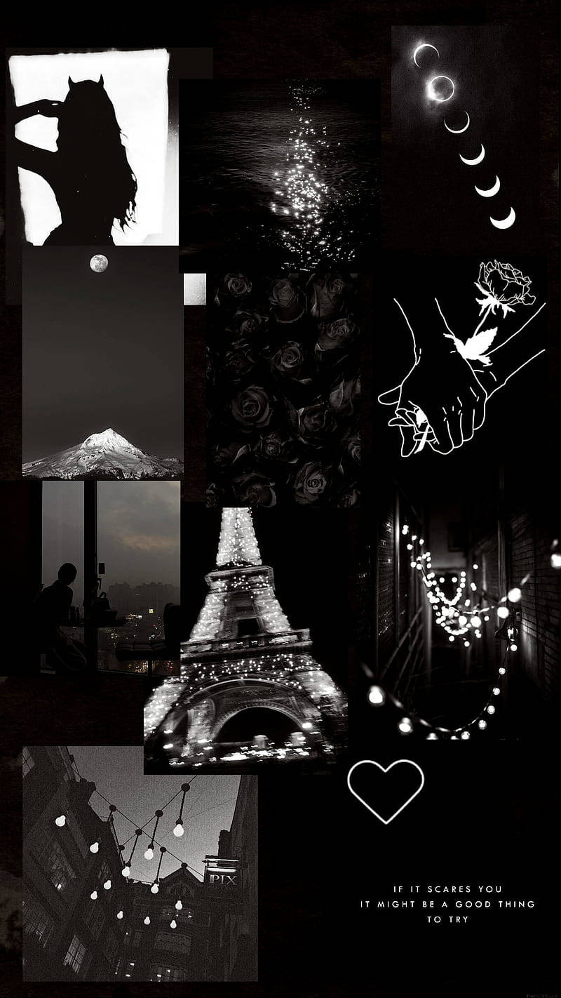 Black Aesthetic Iphone Paris Wallpaper