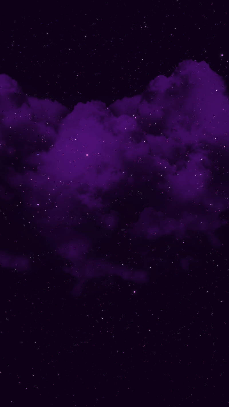 Black And Purple Aesthetic Cloudy Sky Wallpaper