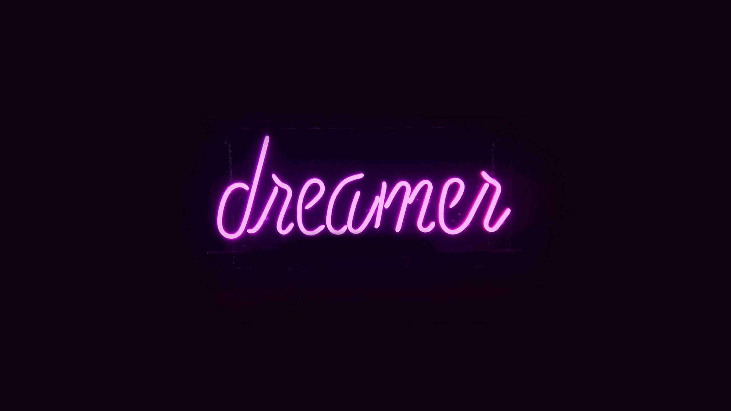 Black And Purple Dreamer Wallpaper