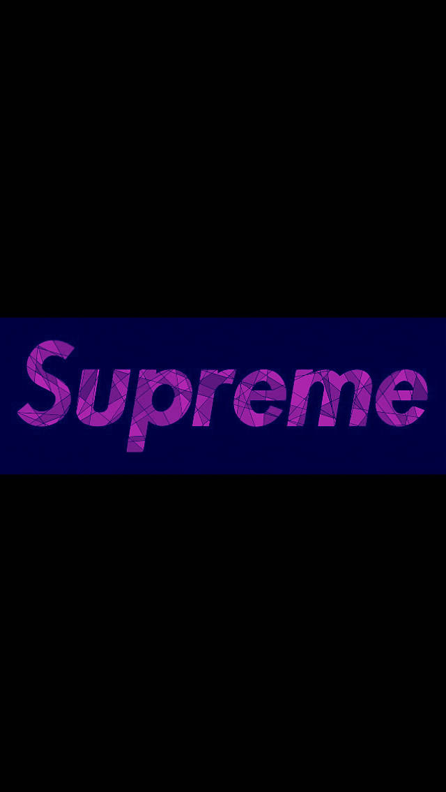 Black And Purple Supreme Geometric Wallpaper