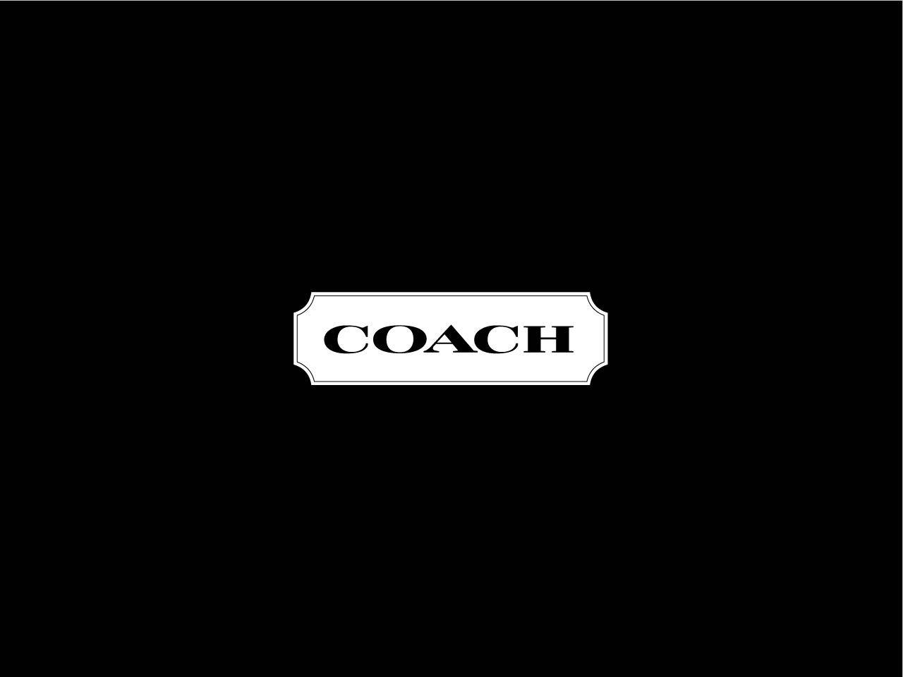 Black And White Coach Logo Wallpaper