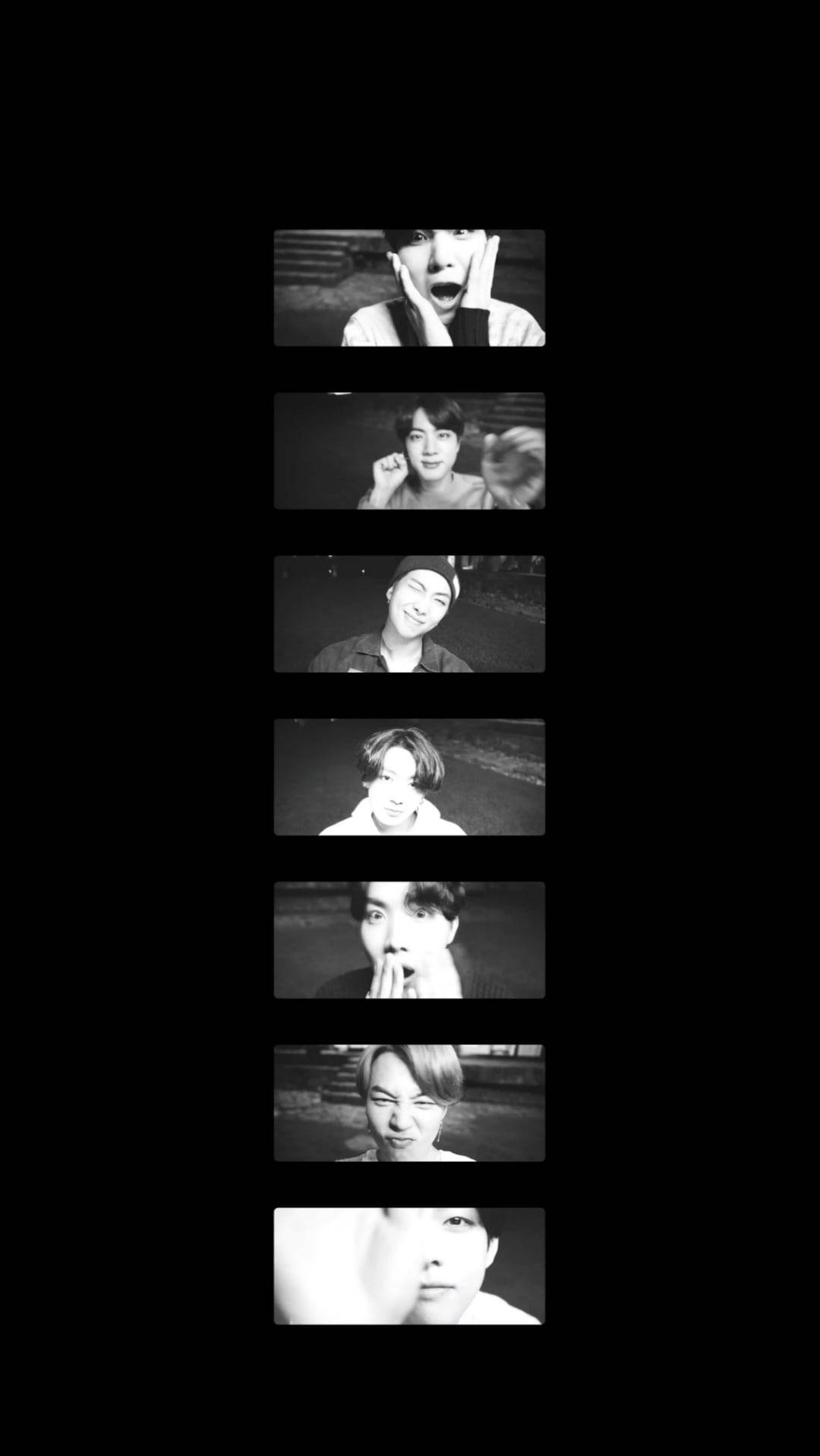 Black And White Film Lockscreen Bts Wallpaper