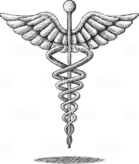 Black And White Medical Symbol Wallpaper