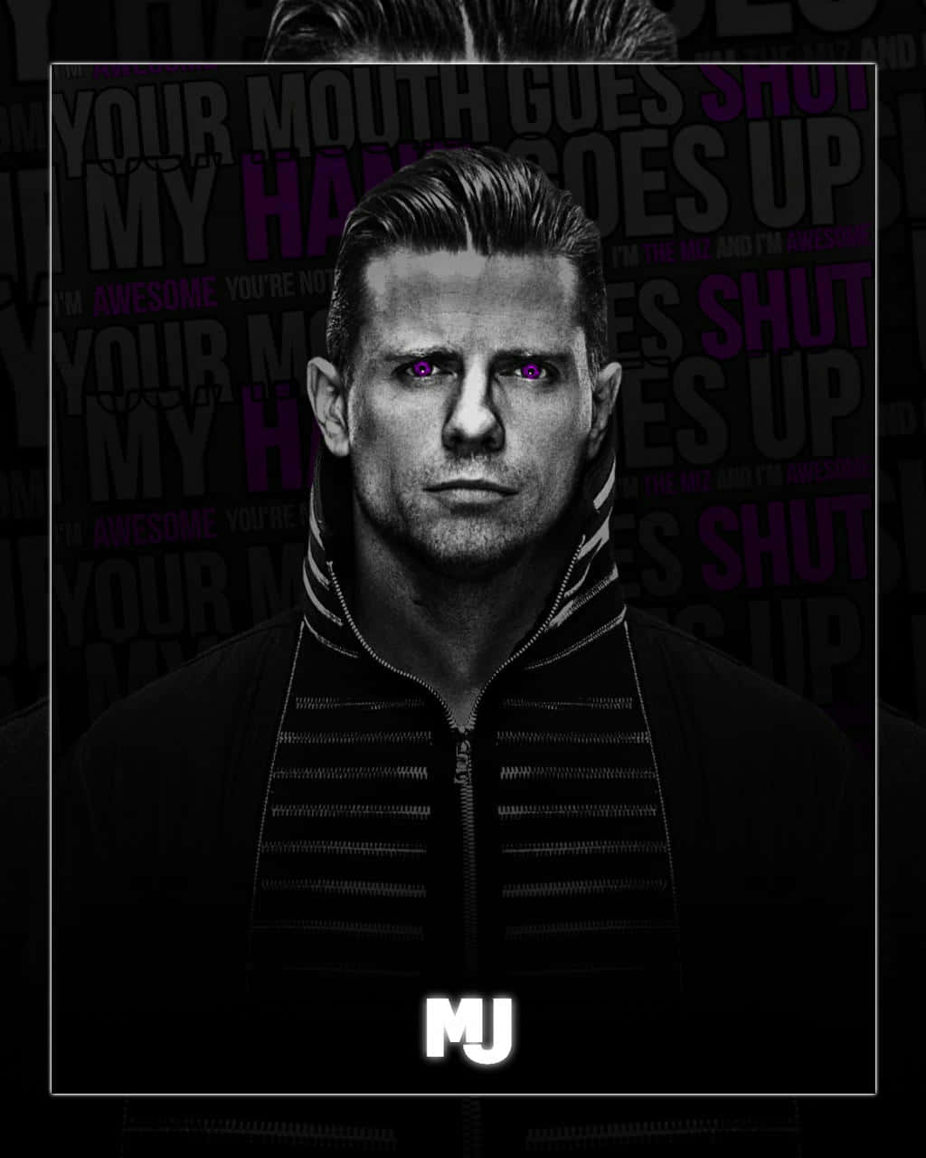 Black And White The Miz Wallpaper