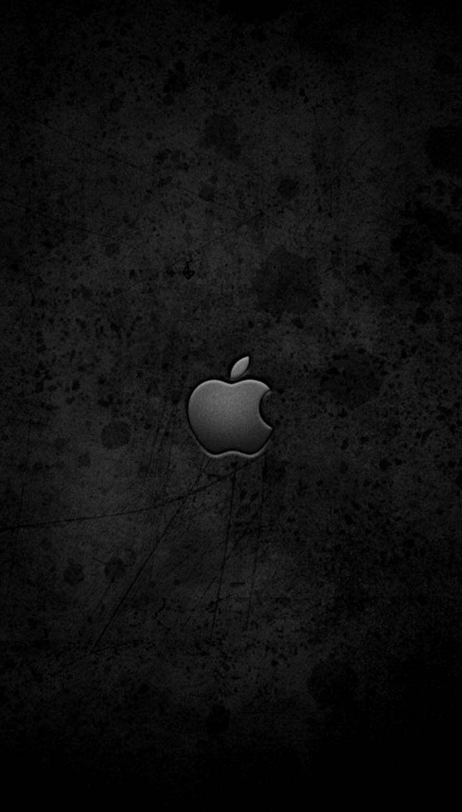 Black Apple Logo Original Iphone 4 Wallpaper