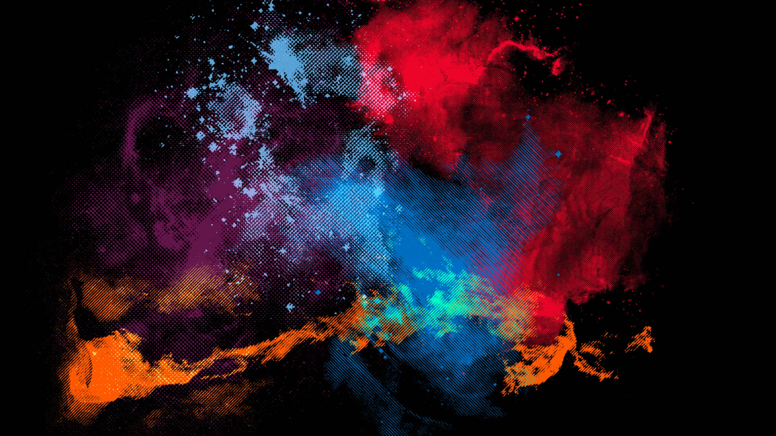 Black Galaxy Abstract Artwork Wallpaper