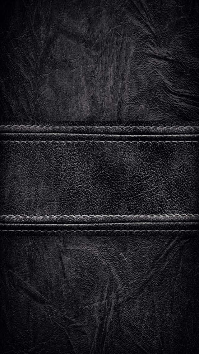 Black Leather Background With A Stripe Wallpaper