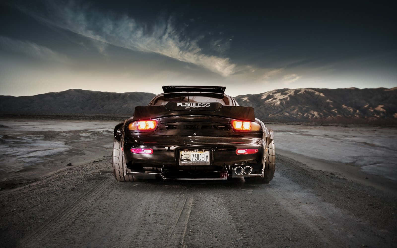 Black Mazda Rx 7 Off Road Wallpaper