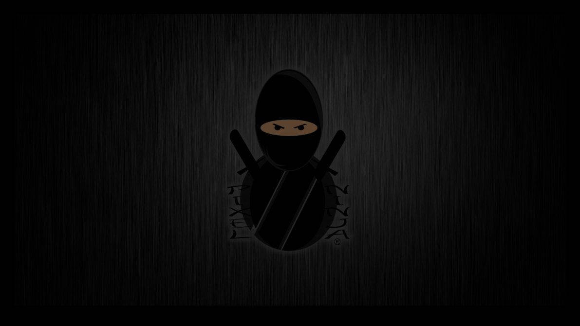 Black Pixel Ninja Wallpaper