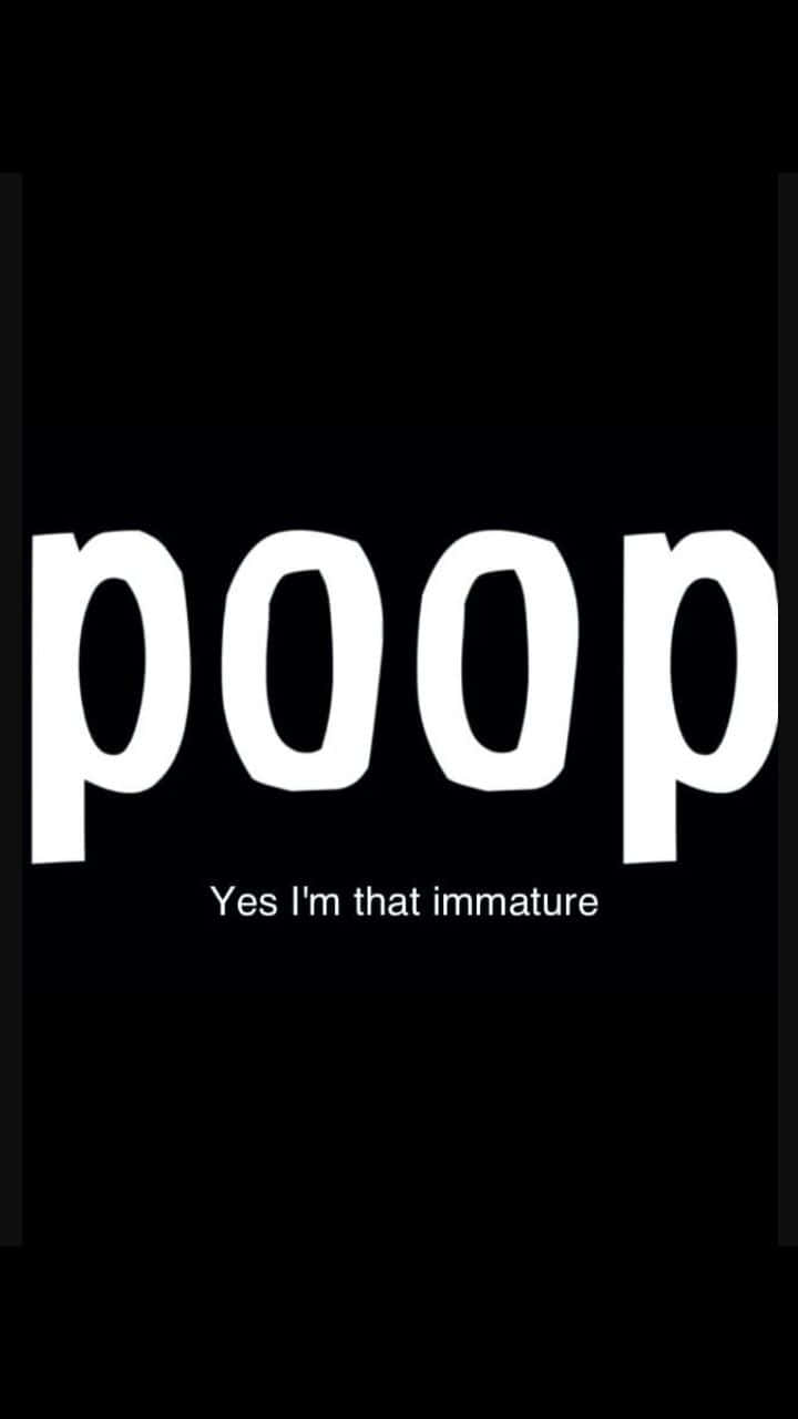 Black Poop Funny Lock Screen Wallpaper