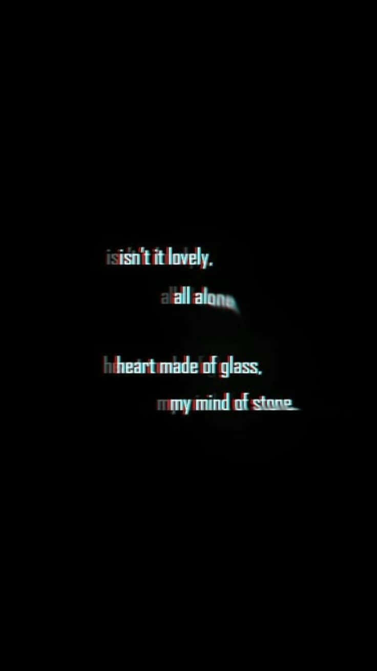 Black Retro Quote Wallpaper