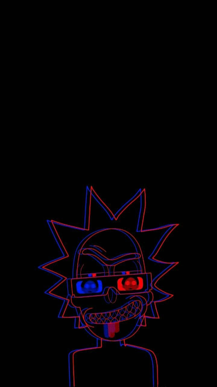 Black Trippy Rick Wallpaper