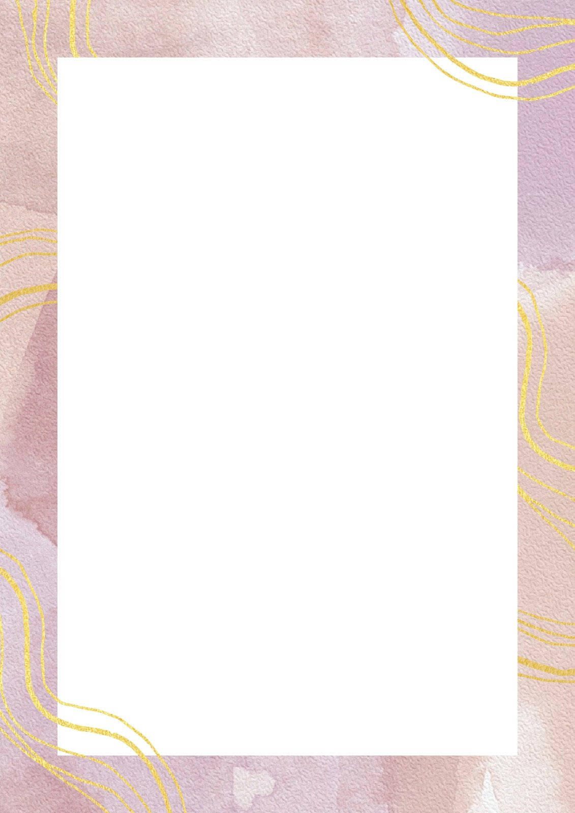 Blank Page Gold & Pink Aesthetic Wallpaper