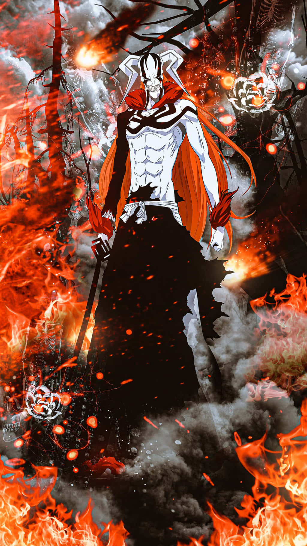 Bleach Phone With Haunting Bankai Form Wallpaper