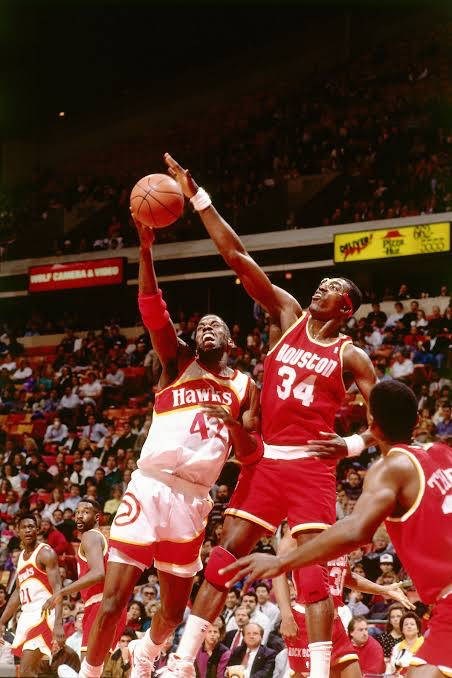 Blocked Shot Hakeem Olajuwon Wallpaper