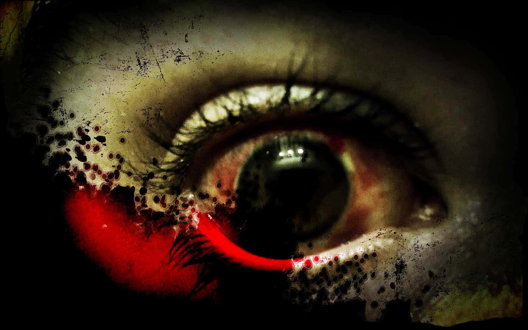 Bloodshot Horror Eye Art Wallpaper