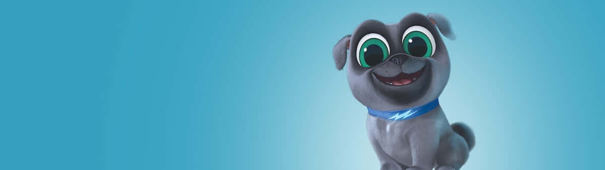 Blue Bingo Banner Puppy Dog Pals Wallpaper