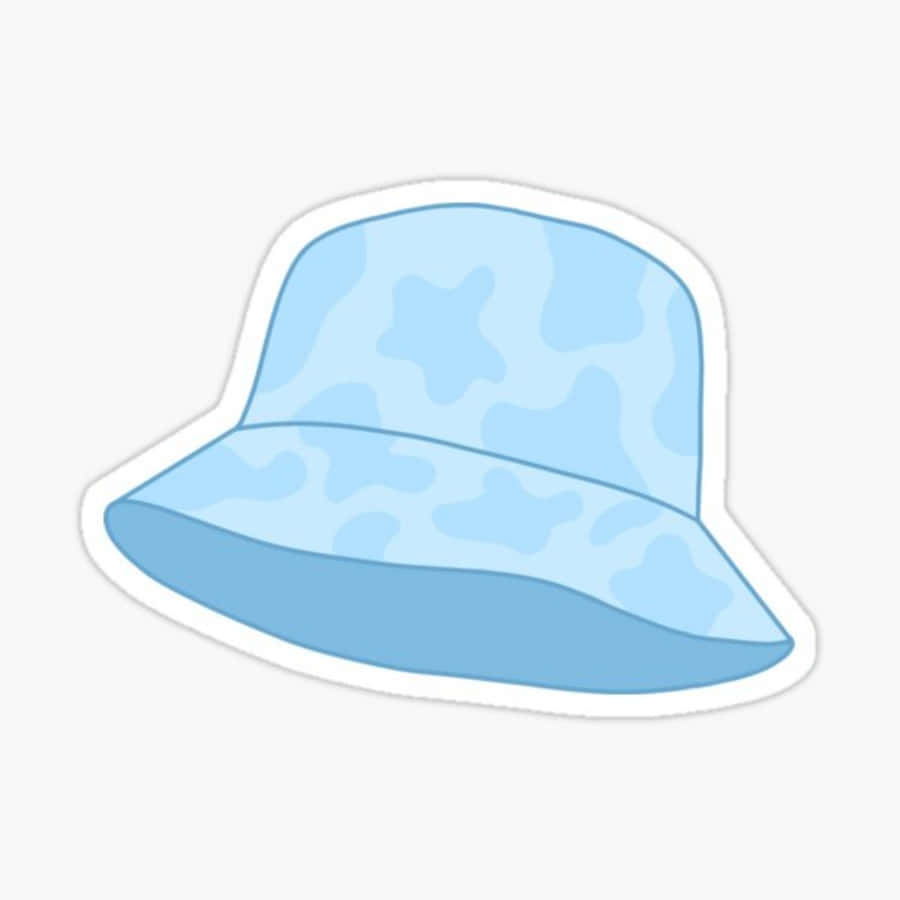 Blue Cow Print Bucket Hat Wallpaper