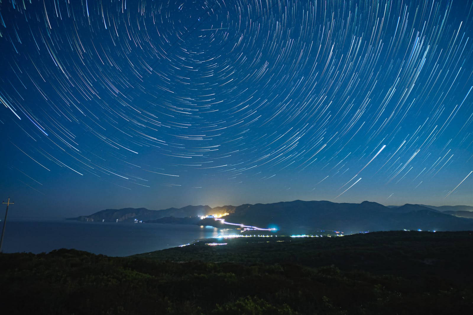 Blue Galaxy Starry Night Sky Wallpaper