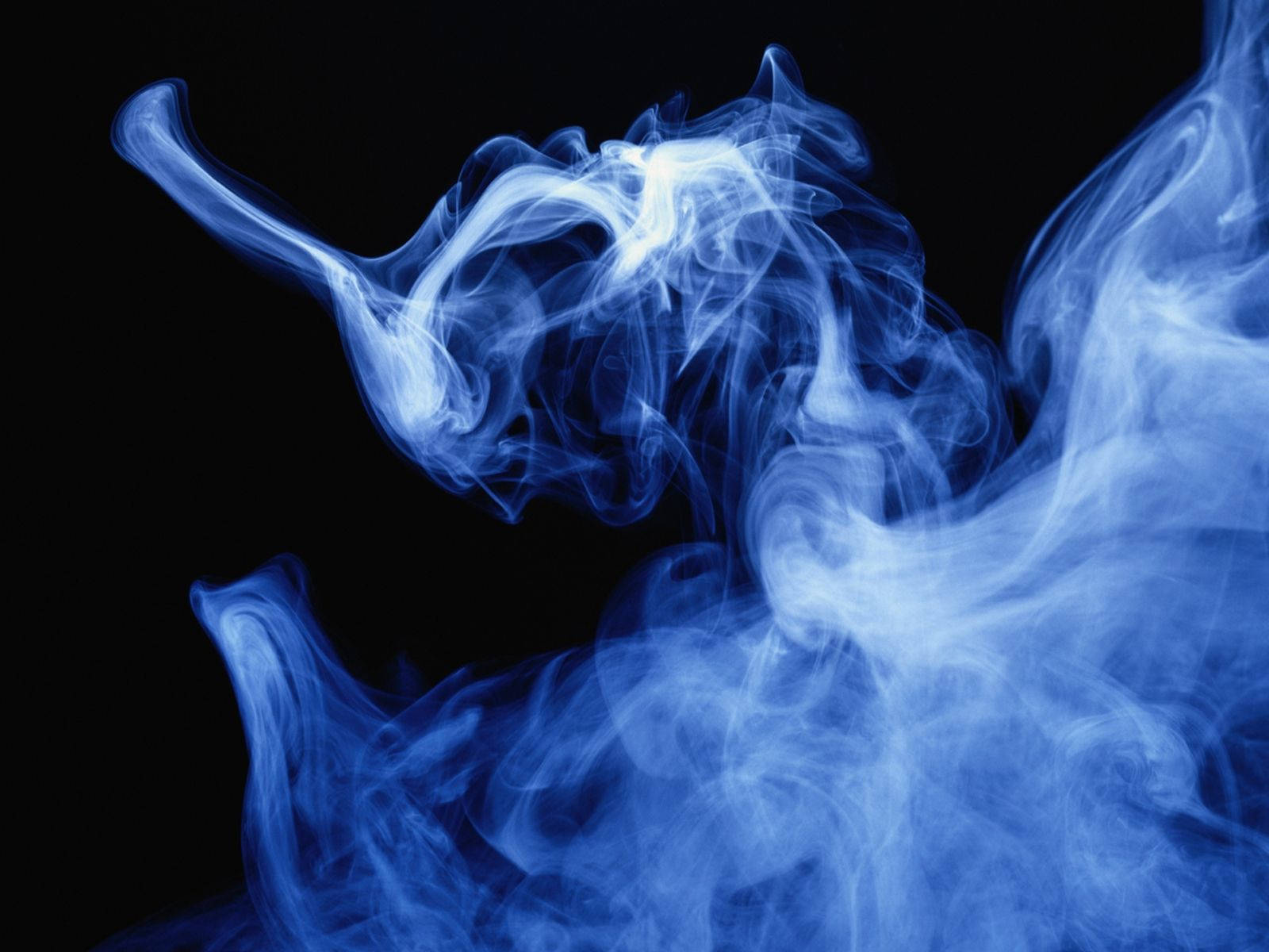 Blue Smoke With A Hint Of Mystery Wallpaper