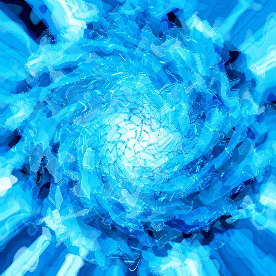 Blue Spiral Ice Art Wallpaper