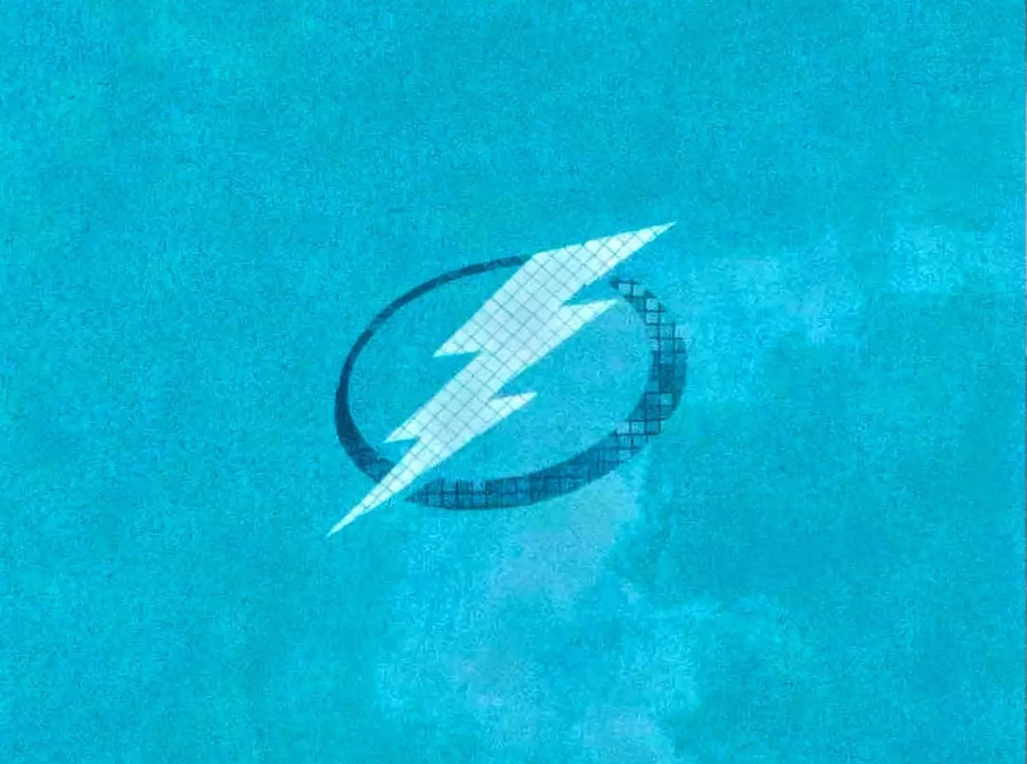 Blue Tiled Tampa Bay Lightning Wallpaper