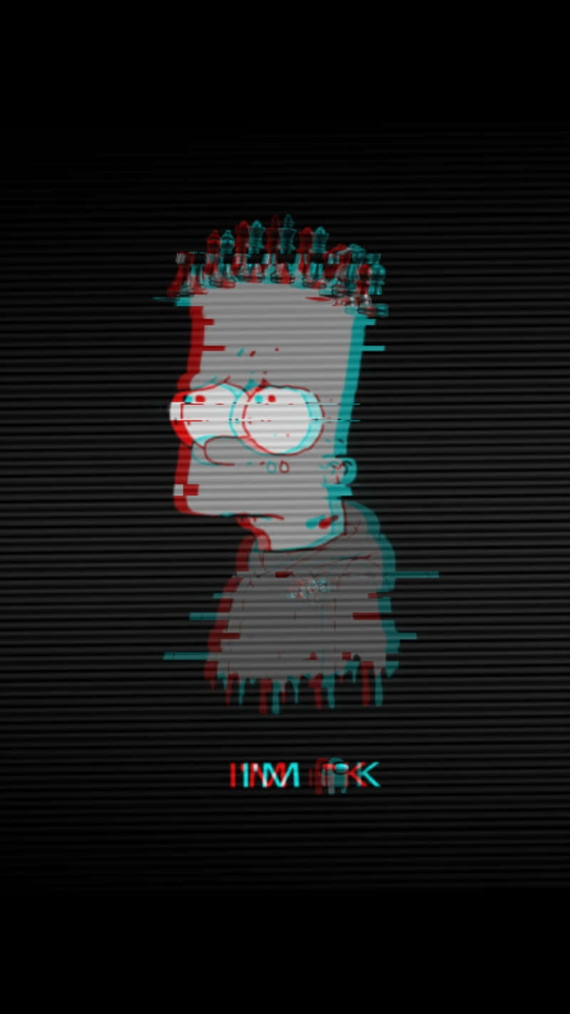 Blurred Bart Simpson Aesthetic Wallpaper