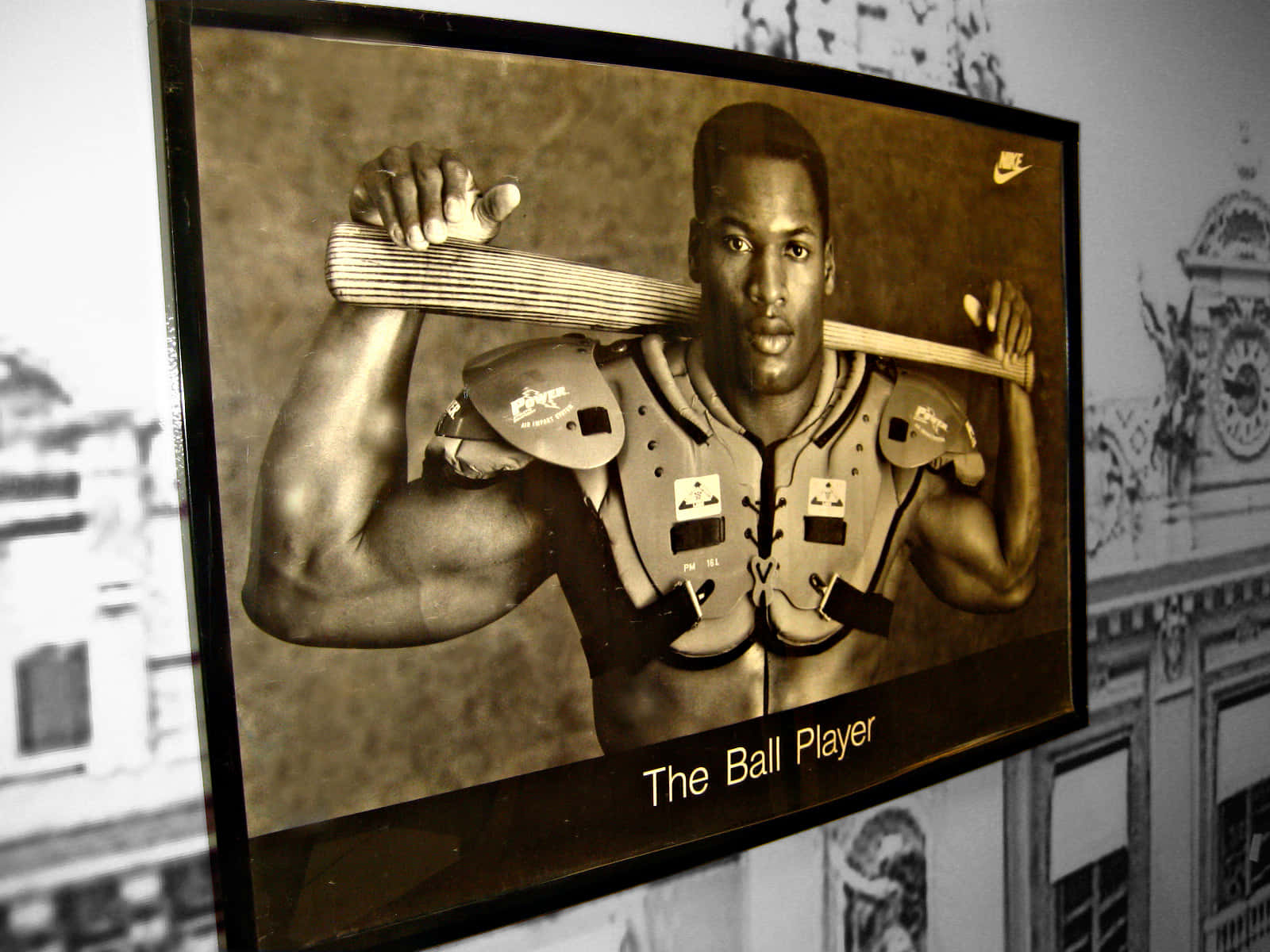 Bo Jackson Holding A Baseball Bat Wallpaper