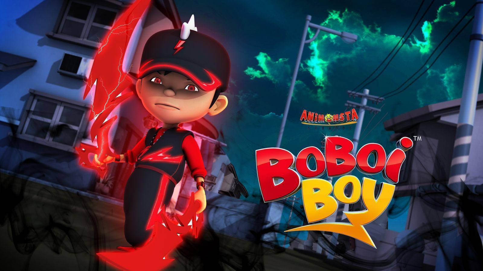 Boboiboy Hd Thunder Blade Form Wallpaper