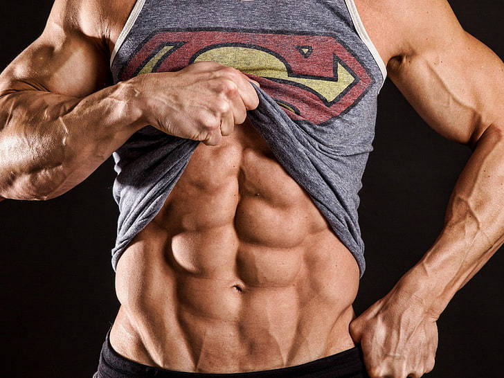 Bodybuilder's Abs Hd Wallpaper