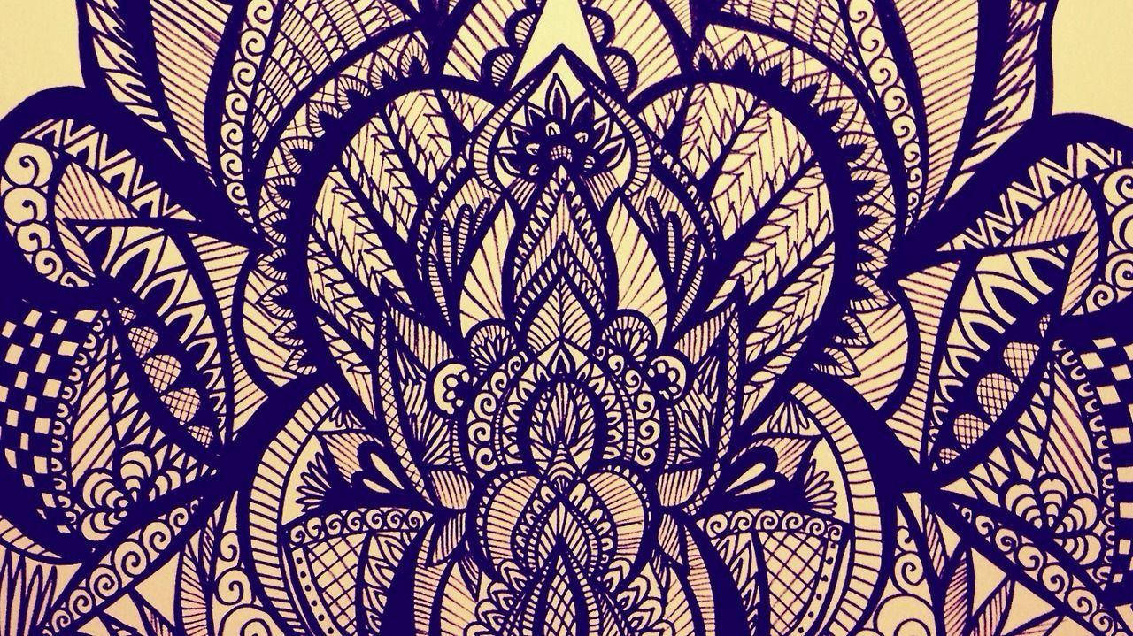 Boho Ink Art Wallpaper