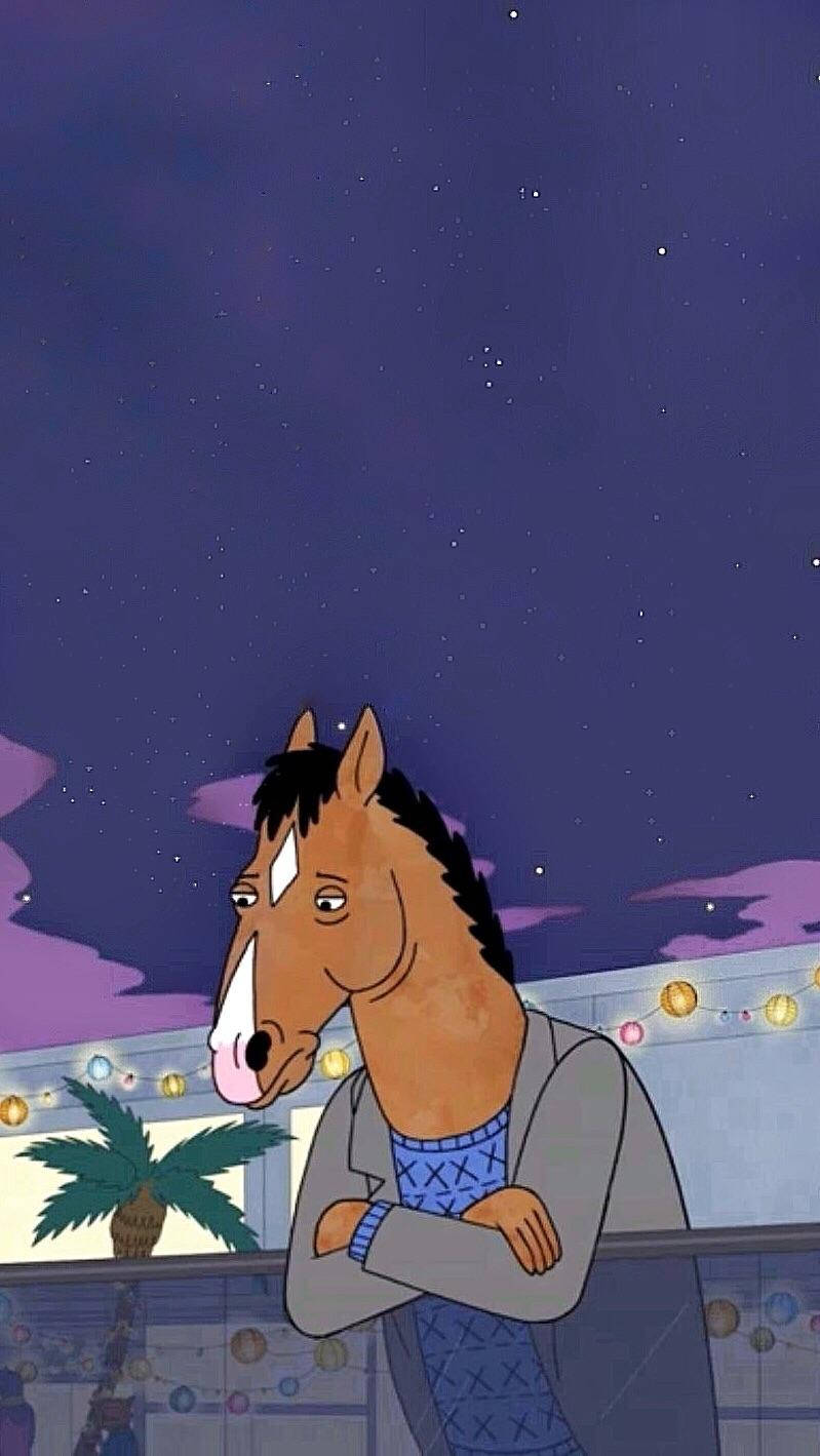 Bojack Horseman Feeling Sad During The Holidays Wallpaper