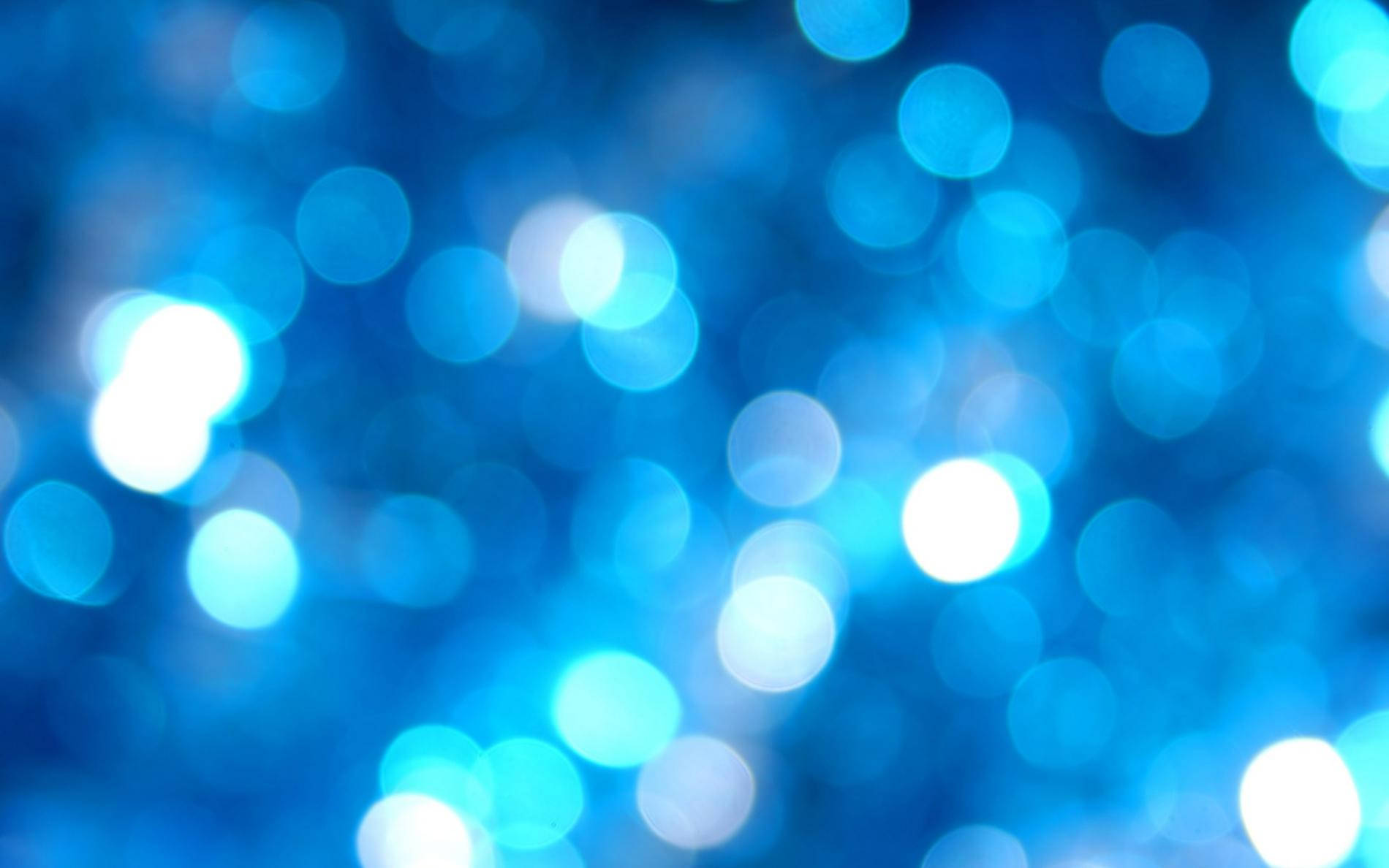 Bokeh Lights In Pretty Blue Color Wallpaper