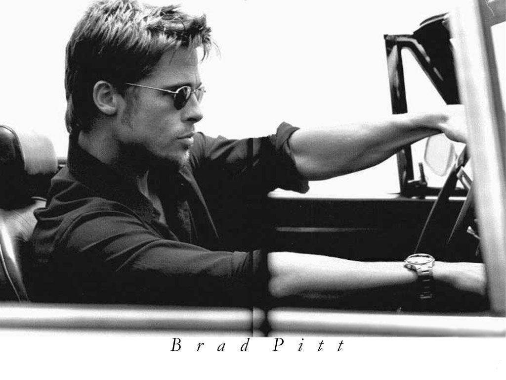 Brad Pitt Cruising In Style Wallpaper