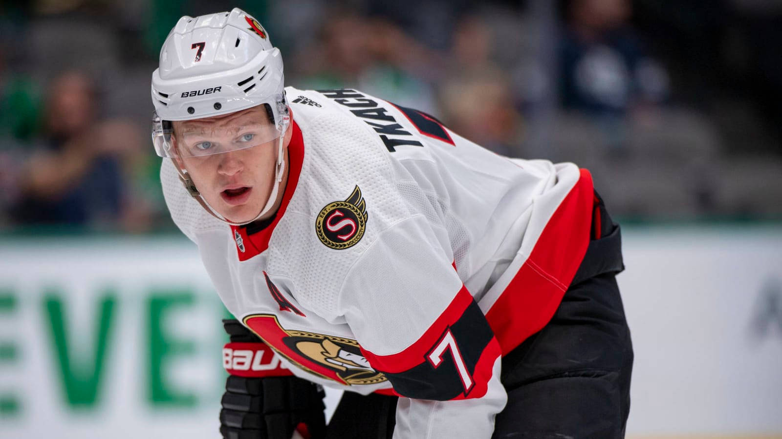 Brady Tkachuk White Ottawa Senators Uniform Wallpaper