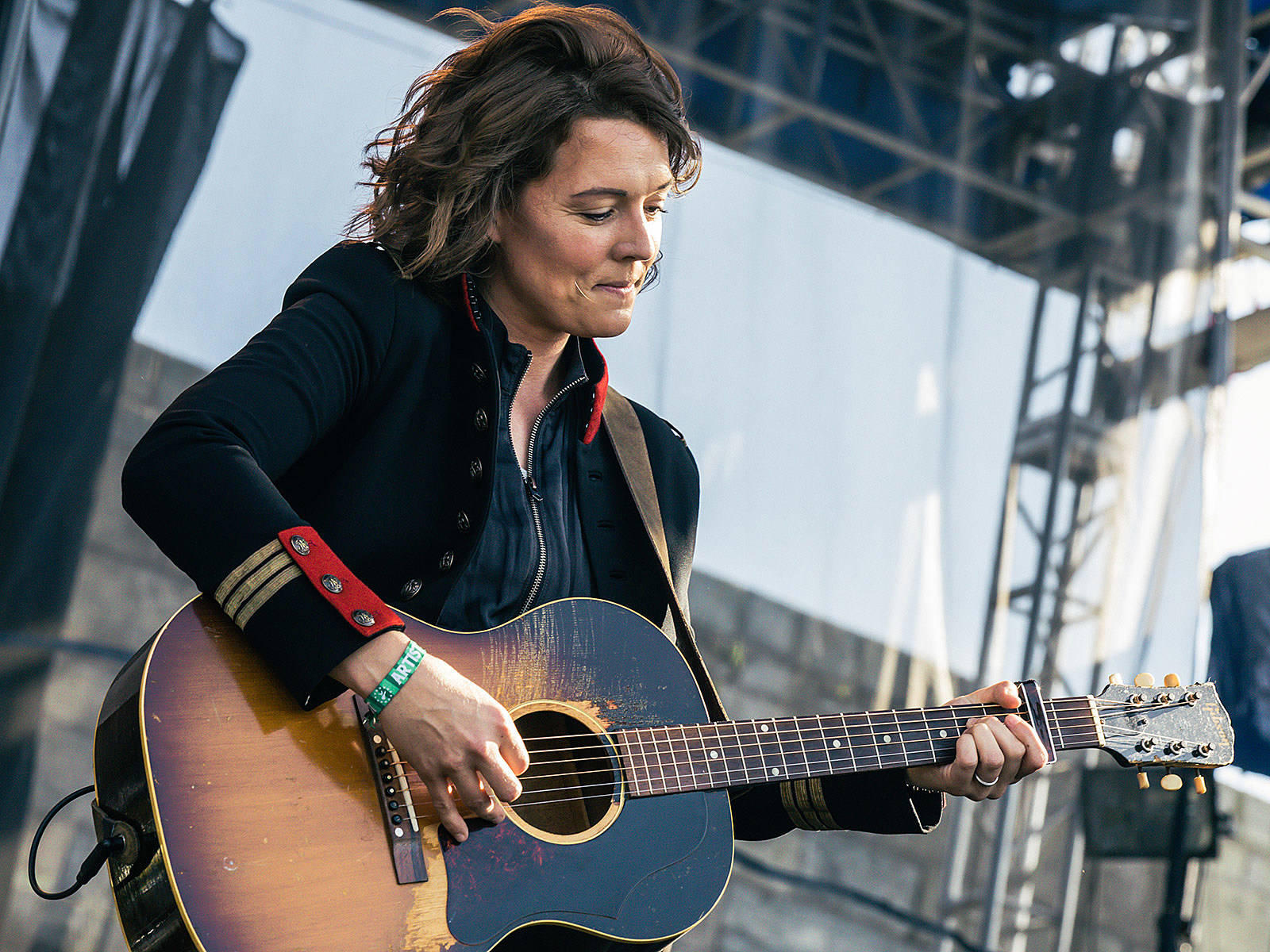 Brandi Carlile On Stage Wallpaper