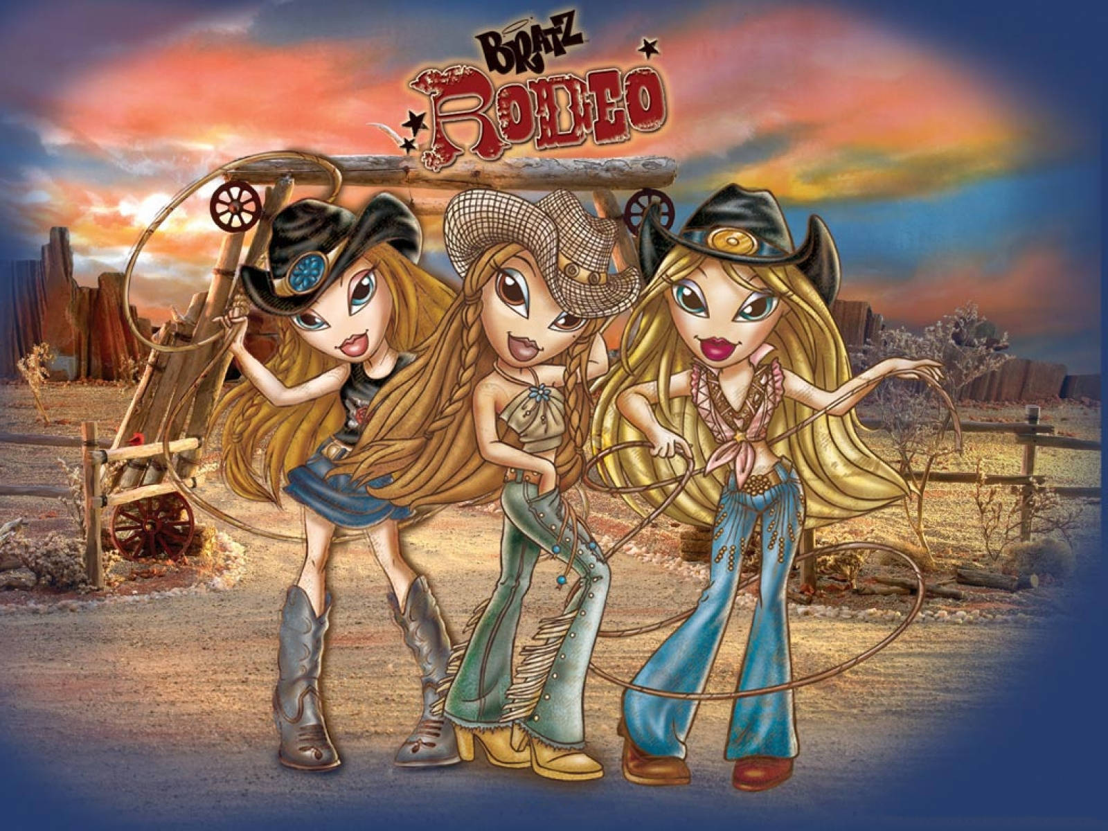 Bratz Aesthetic Rodeo Girls Wallpaper