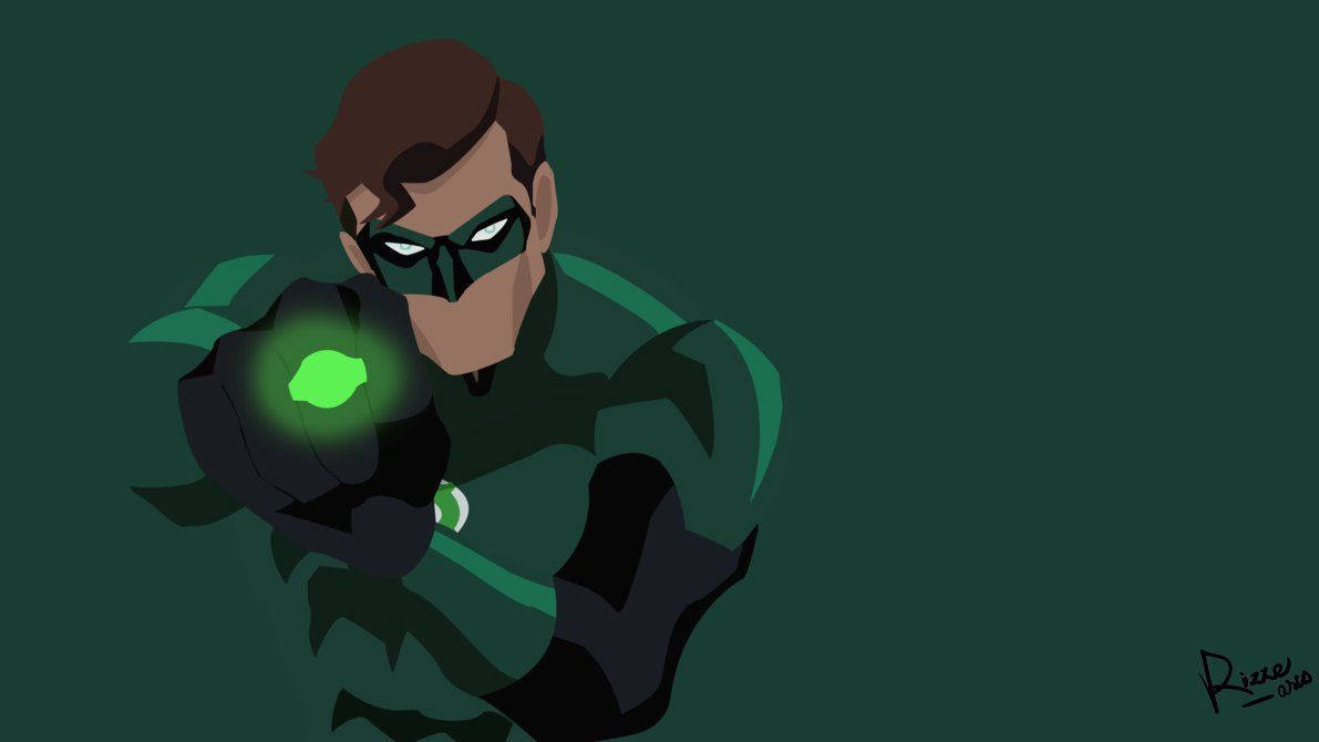 Bravely Unite Against Evil With The Blue-clad Power Of Green Lantern Wallpaper