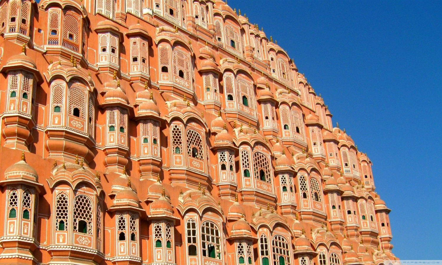 Breathtaking View Of Hawa Mahal In Jaipur, The Pink City Wallpaper