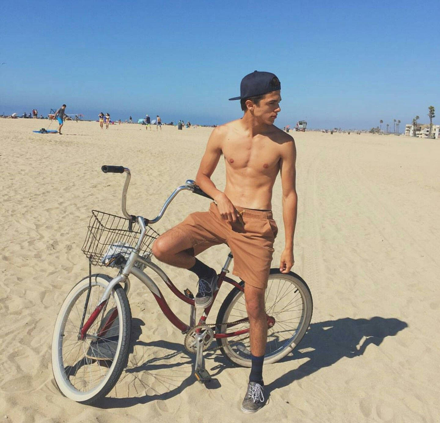 Brent Rivera With Bike Wallpaper