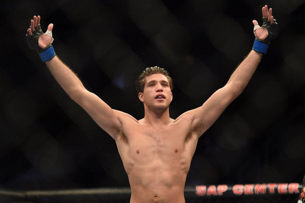 Brian Ortega Bare Chest Arms Raised Wallpaper