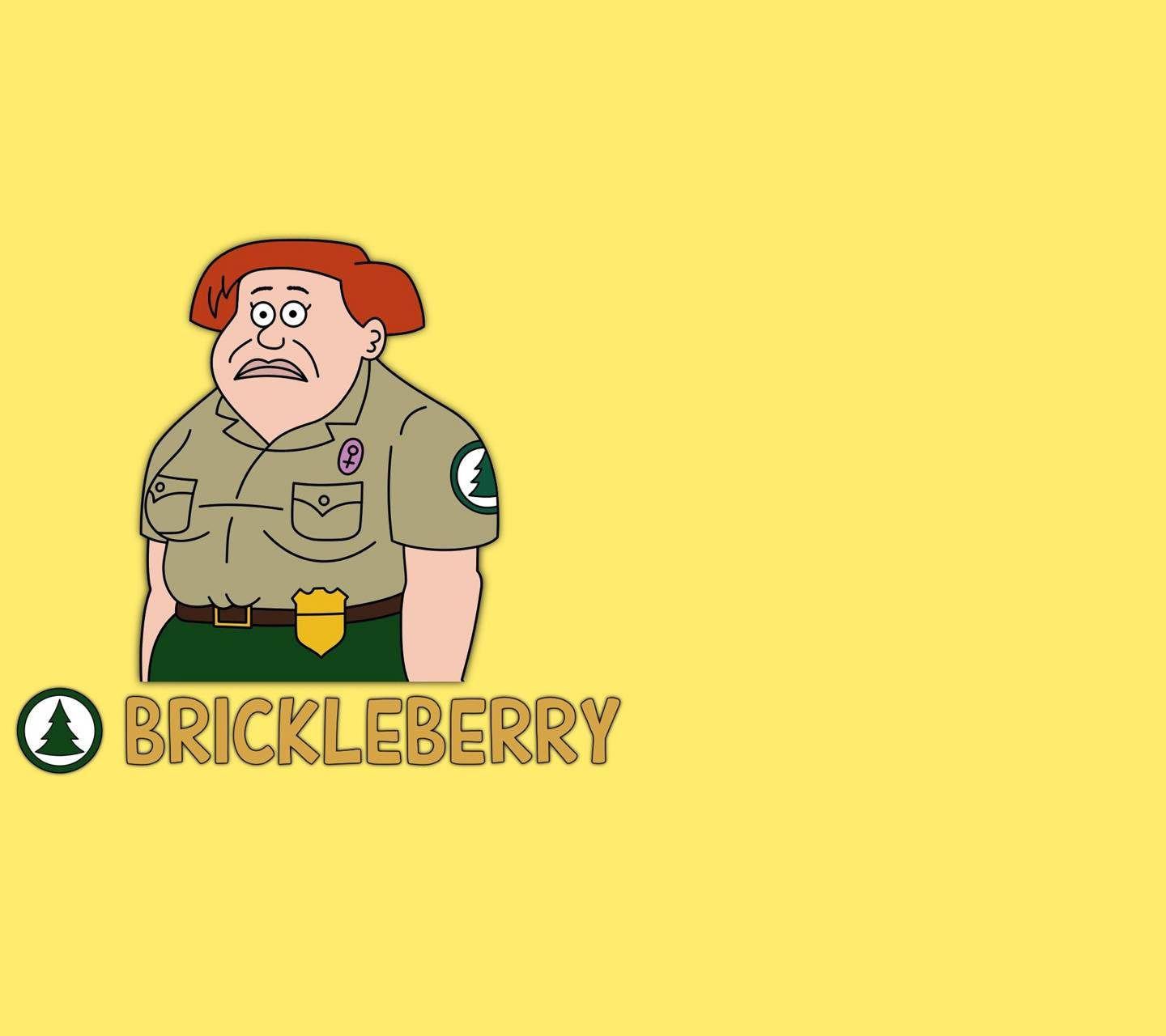 Brickleberry Connie Yellow Wallpaper