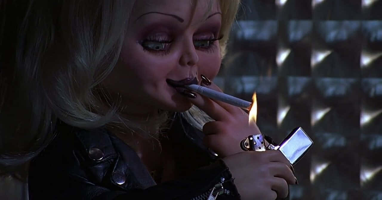 Brideof Chucky Lighting Cigarette Wallpaper