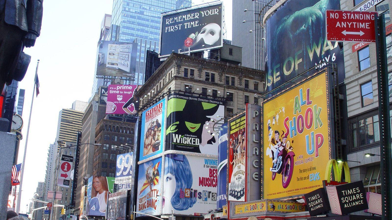 Bright Lights, Big City: Capture The Magic Of Broadway Wallpaper