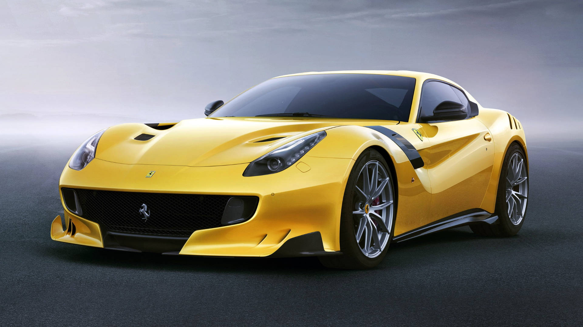 Bright Yellow Ferrari Ipad Wallpaper