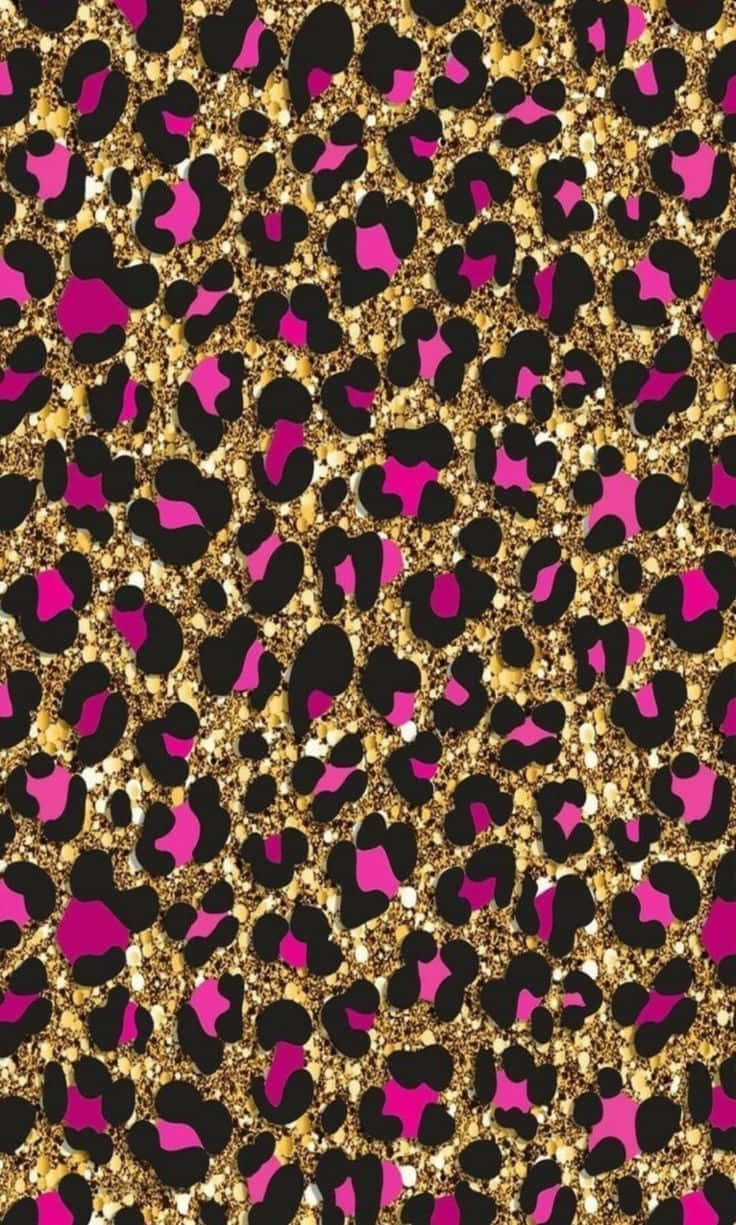 Bring Out Your Sparkly, Wild Side With Glitter Leopard Wallpaper