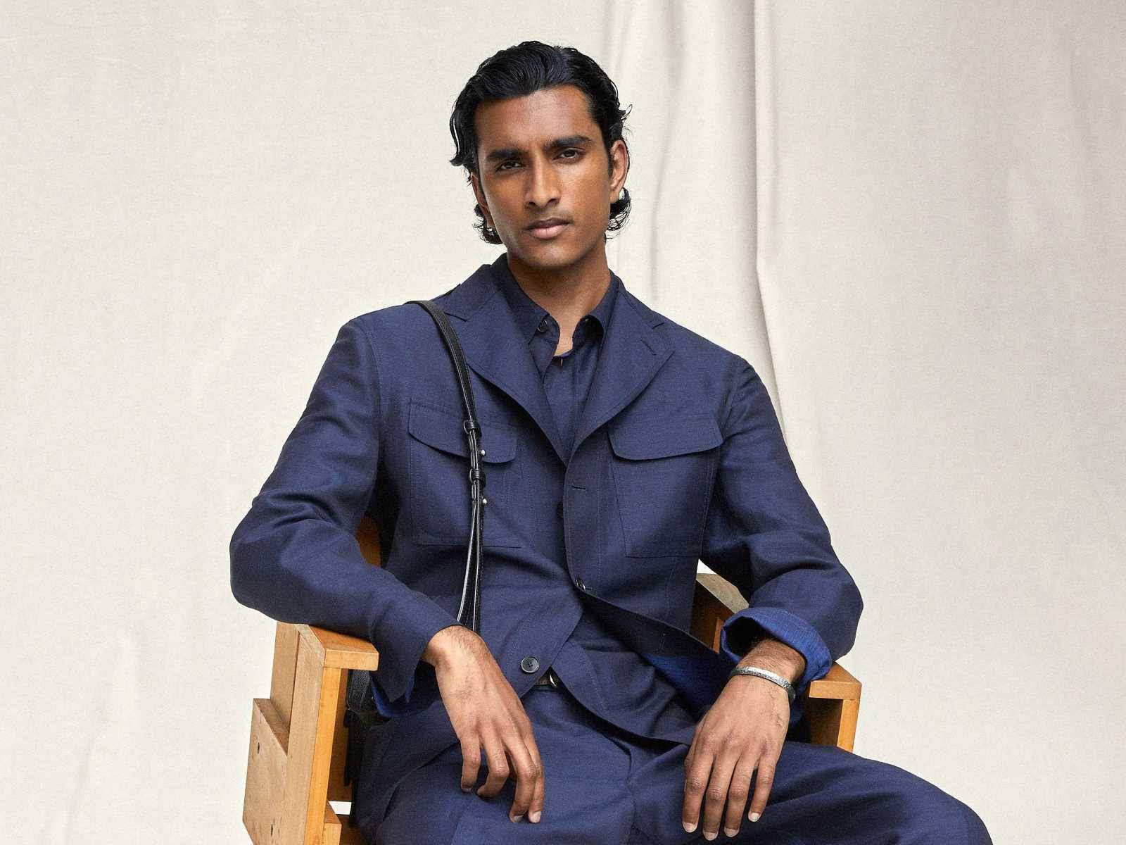 Brioni Model Sitting Wallpaper