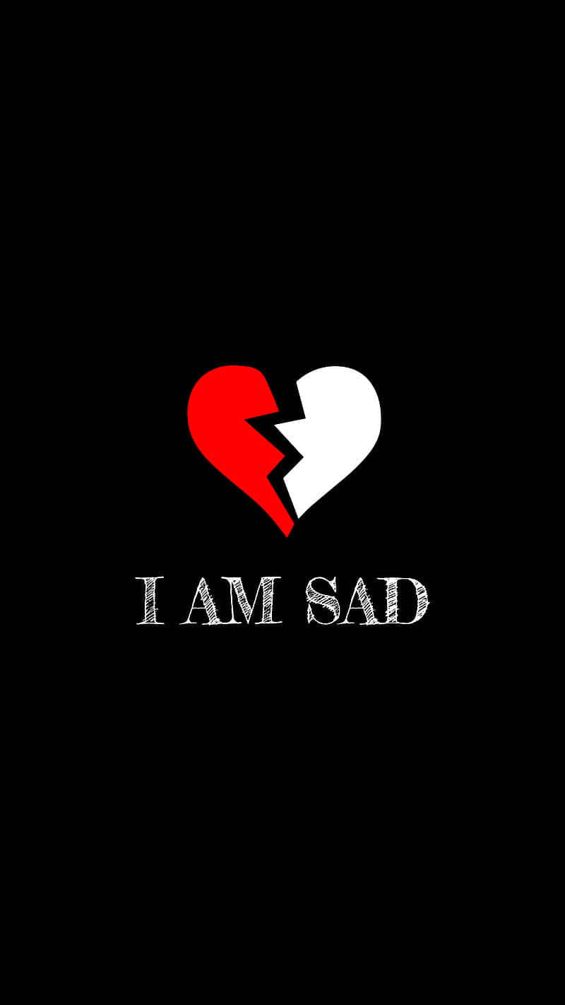 Broken Heart Sadness Graphic Wallpaper