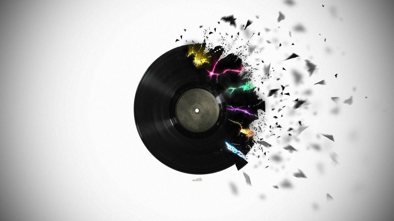 Broken Hip Hop Vinyl Record Wallpaper